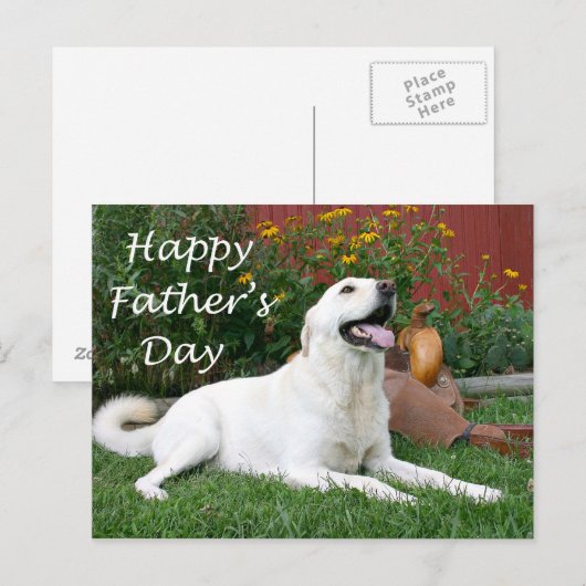 Labrador Retriever Vaderdag briefkaart (Voorkant / Achterkant)