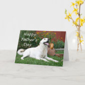 Labrador Retriever Vaderdag-kaart Kaart (Gele Bloem)