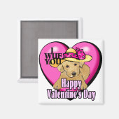 Labrador Retriever Valentijnsdag Gifts Magneet (Voorkant / Achterkant)