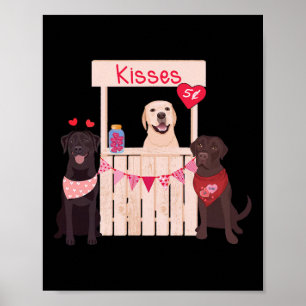 Labrador Retriever Valentijnsdag Hond Moeder Hond  Poster