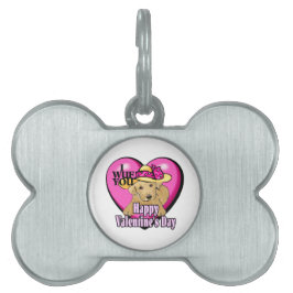 Labrador Retriever Valentijnsdag Huisdieren Naamplaatje