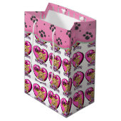 Labrador Retriever Valentijnsdag Medium Cadeauzakje (Voorkant Gekanteld)