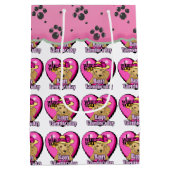 Labrador Retriever Valentijnsdag Medium Cadeauzakje (Achterkant)