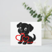 Labrador Retriever Valentijnskaarten Briefkaart (Staand voorkant)