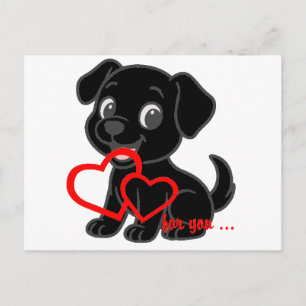 Labrador Retriever Valentijnskaarten Briefkaart