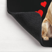 Labrador Retriever Valentines Day Dog Lover Heart  Muismat (Hoek)