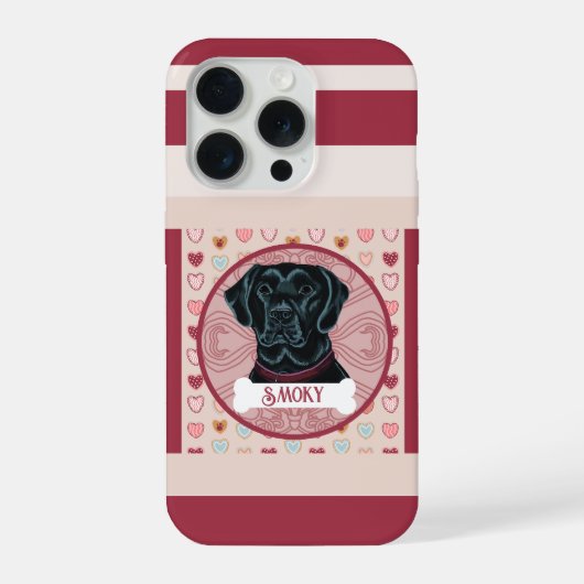 Labrador  Retriever Valentines iPhone 11 Pro Case  Hoesje (Achterkant)