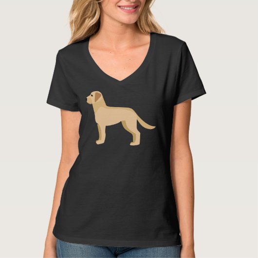 Labrador Retriever Vector Active T-shirt (Voorkant)