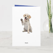 Labrador Retriever Verjaardag Gele Lab Puppy Hond Kaart (Achterkant)