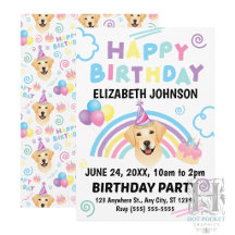 Labrador Retriever Verjaardagsuitnodiging