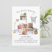 Labrador Retriever | Verplaatsingsaankondiging Aankondiging (Staand voorkant)