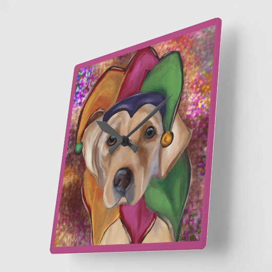 LABRADOR RETRIEVER VIERKANTE KLOK (Hoek)