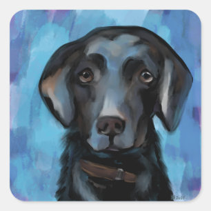 Labrador Retriever  Vierkante Sticker