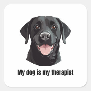 Labrador Retriever Vierkante Sticker