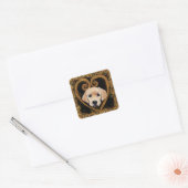Labrador Retriever Vierkante Sticker (Envelop)