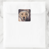 Labrador Retriever Vierkante Sticker (Tas)