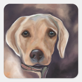 Labrador Retriever Vierkante Sticker