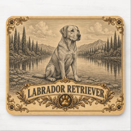 Labrador Retriever, Vintage Heritage Dog Muismat