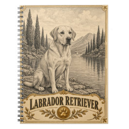 Labrador Retriever, Vintage Heritage Hond Notitieboek
