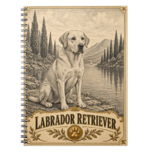 Labrador Retriever, Vintage Heritage Hond Notitieboek