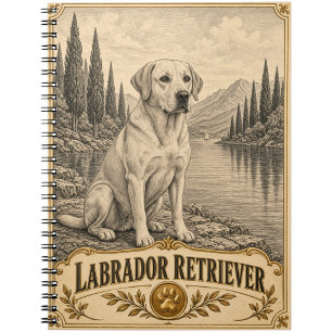 Labrador Retriever, Vintage Heritage Hond Notitieboek