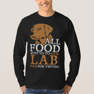 Labrador Retriever voor het testen van ontspannen T-shirt