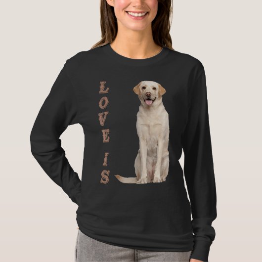 Labrador Retriever Vrouwen Mannen Kinderen White L T-shirt (Voorkant)