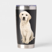 Labrador Retriever Vrouwen Mannen Witte Lab Moeder Geïsoleerde Drinkbeker (Voorkant)