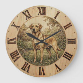 Labrador Retriever - Wall Clock Grote Klok
