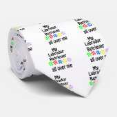 Labrador Retriever Wandelingen Ontwerp Stropdas (Opgerold)