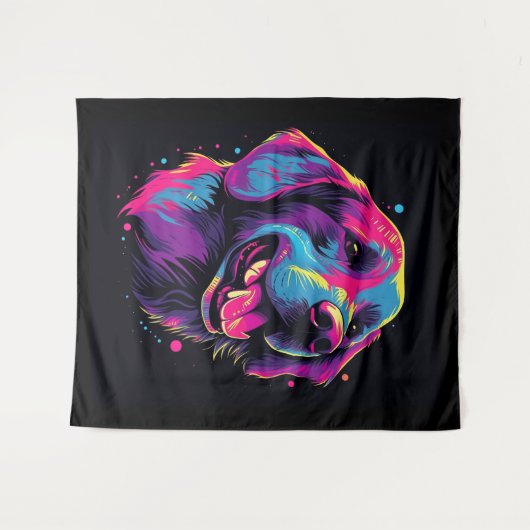 Labrador Retriever Wandkleed (Voorkant (horizontaal))