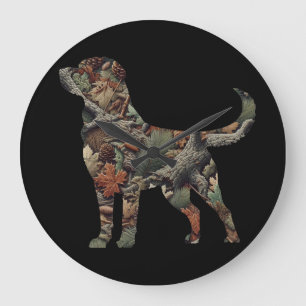 Labrador Retriever wandklok, Camo wandklok
