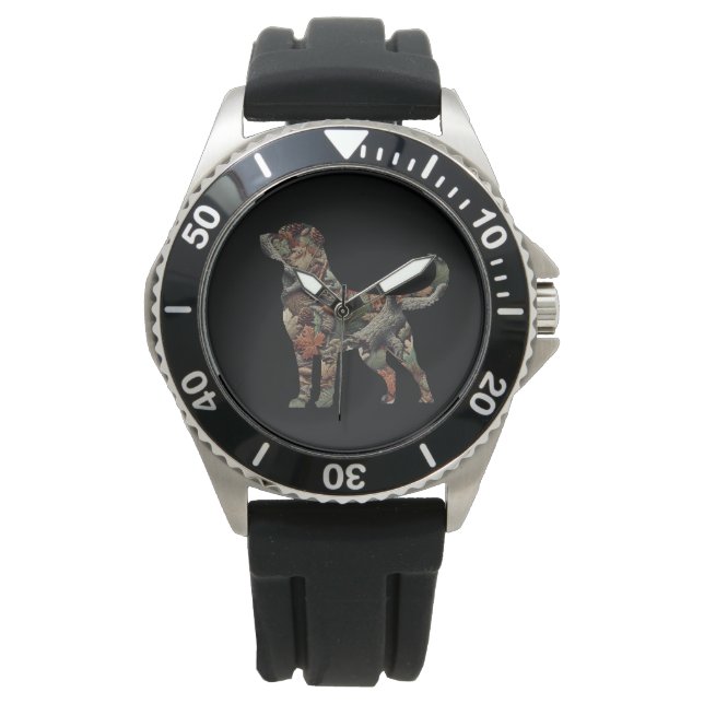 Labrador Retriever Watch, Camo Watch Mannen Horloge (Voorkant)