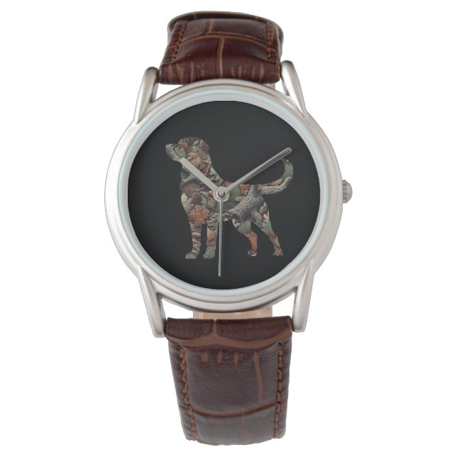 Labrador Retriever Watch, Camo Watch Mannen Horloge (Voorkant)