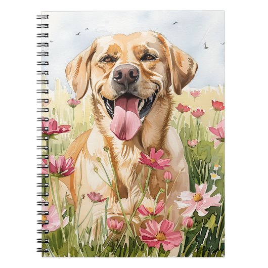 Labrador Retriever Watercolor Journal Notitieboek (Voorkant)