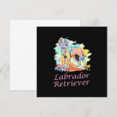Labrador Retriever Watercolor Kaart (Voorkant / Achterkant)