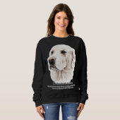Labrador Retriever Waterverf Illustratie Trui (Voorkant volledig)