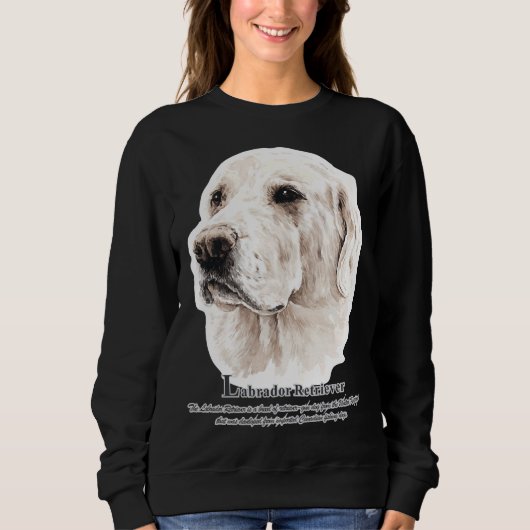 Labrador Retriever Waterverf Illustratie Trui (Voorkant)