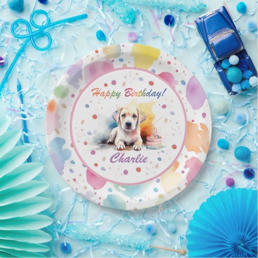 Labrador Retriever Waterverf Papier Bord (Feest)