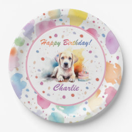 Labrador Retriever Waterverf Papier Bord