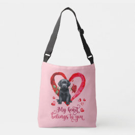 Labrador Retriever Waterverf V-Day Crossbody tas