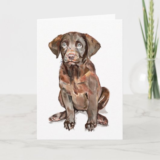 Labrador Retriever Wenskaart Kaart (Voorkant)