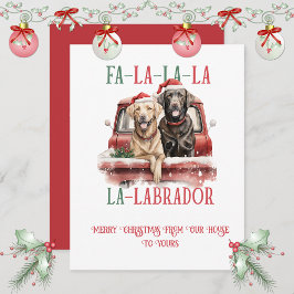 Labrador Retriever Whimsical Christmas | Feestdagenkaart
