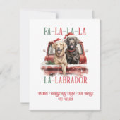 Labrador Retriever Whimsical Kerstmis | Feestdagenkaart (Voorkant)