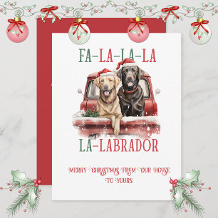 Labrador Retriever Whimsical Kerstmis Feestdagenkaart