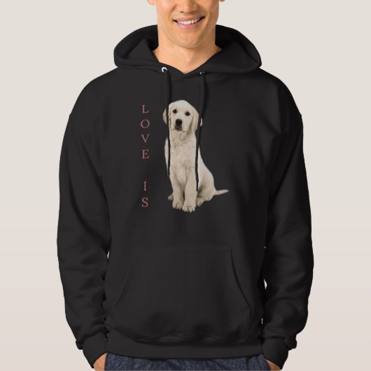 Labrador Retriever White Lab Dog mama Hoodie (Voorkant)