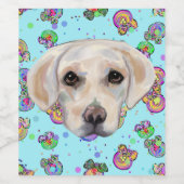 LABRADOR RETRIEVER WIJN ETIKET (Enkel label)