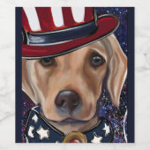 LABRADOR RETRIEVER WIJN ETIKET (Enkel label)