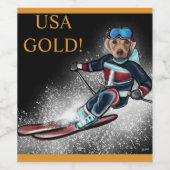 LABRADOR RETRIEVER  WIJN ETIKET (Enkel label)