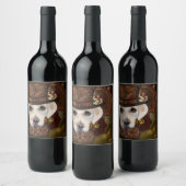 Labrador Retriever Wijn Etiket (Flessen)